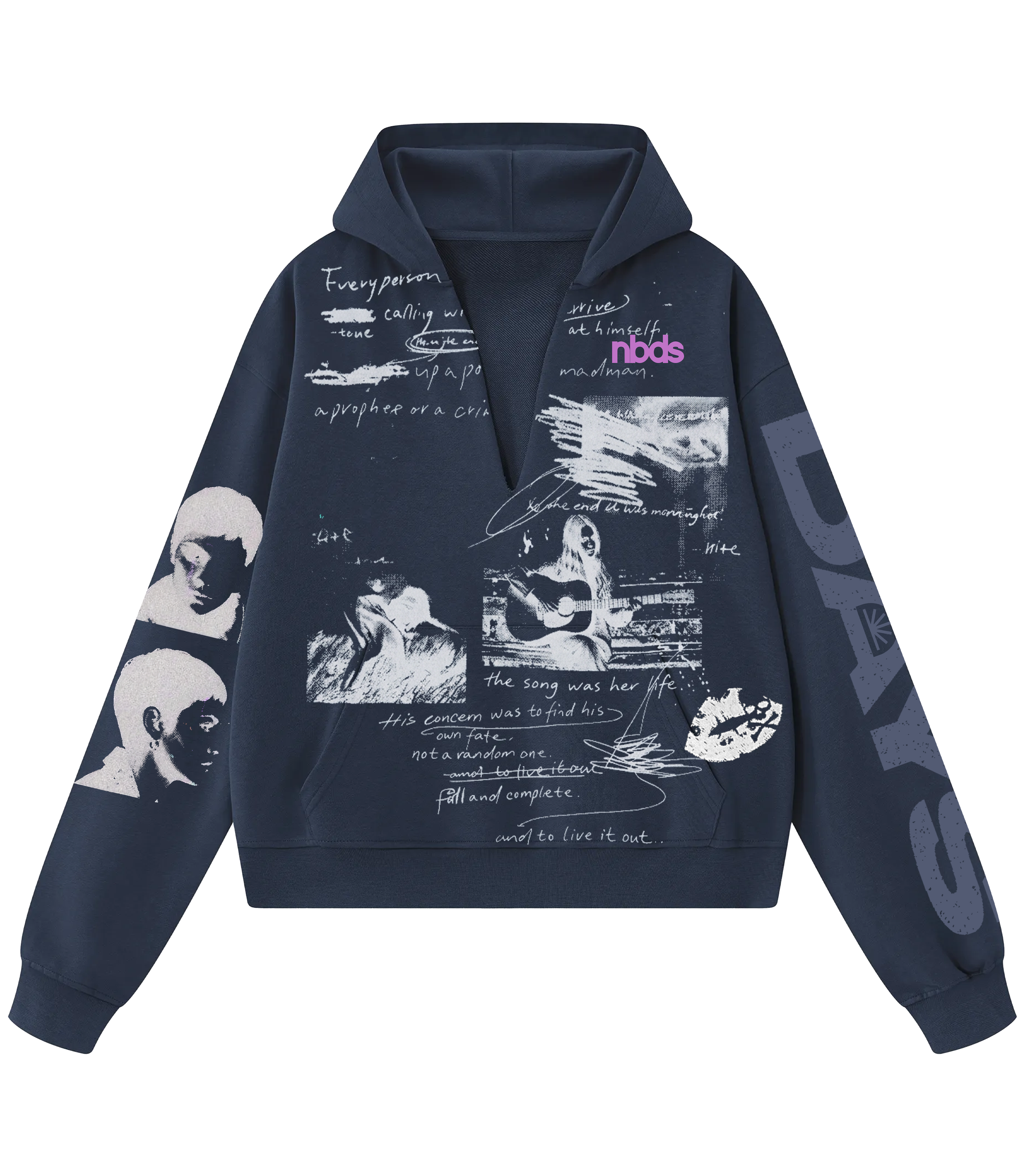 Nia - Navy Hoodie